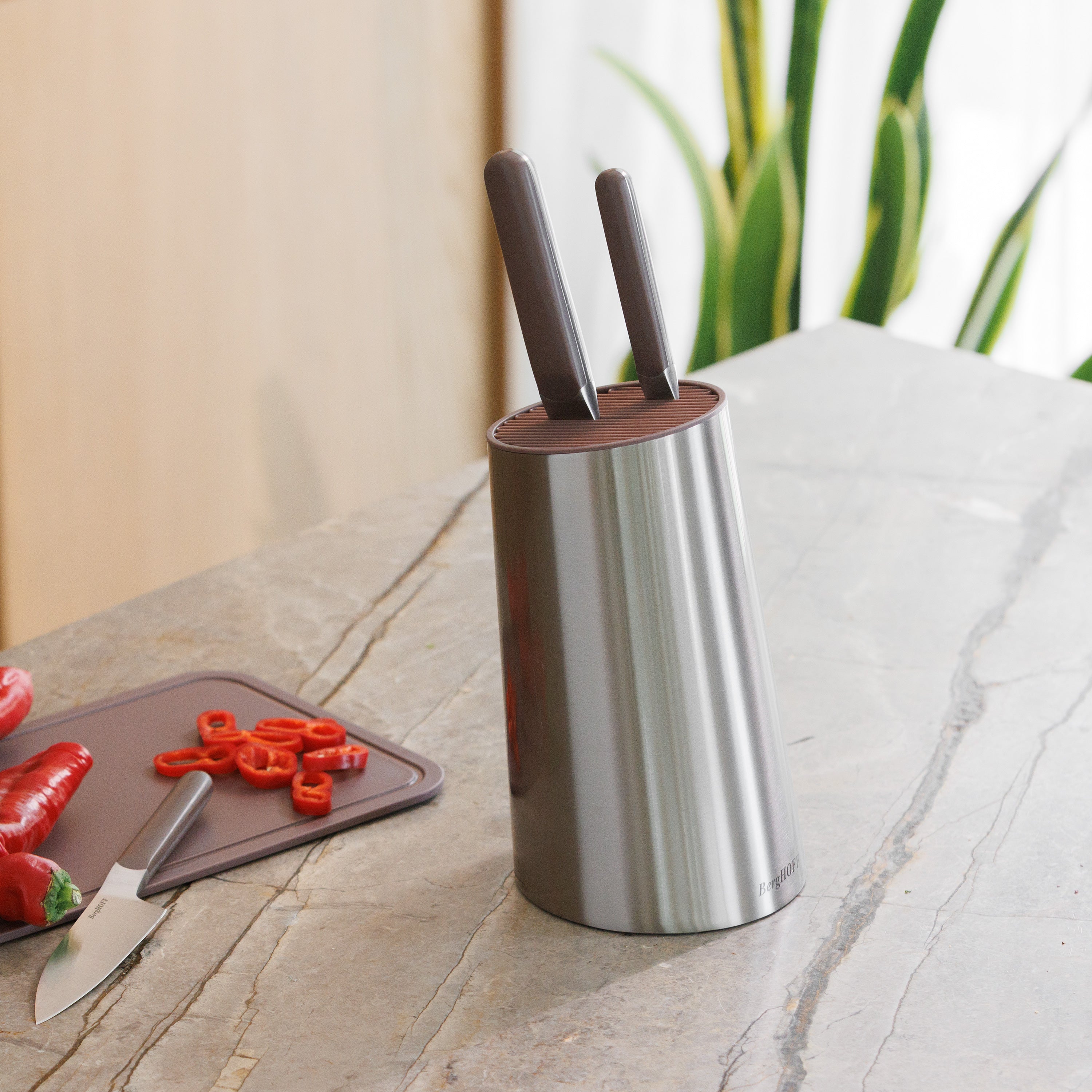 Berghoff Elements Curve Knife Block bloc couteaux vide courbe