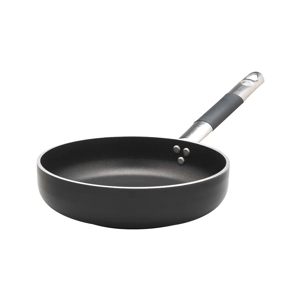 Agnelli Al-Black poêle droite antiadhésive induction 5mm manche inox