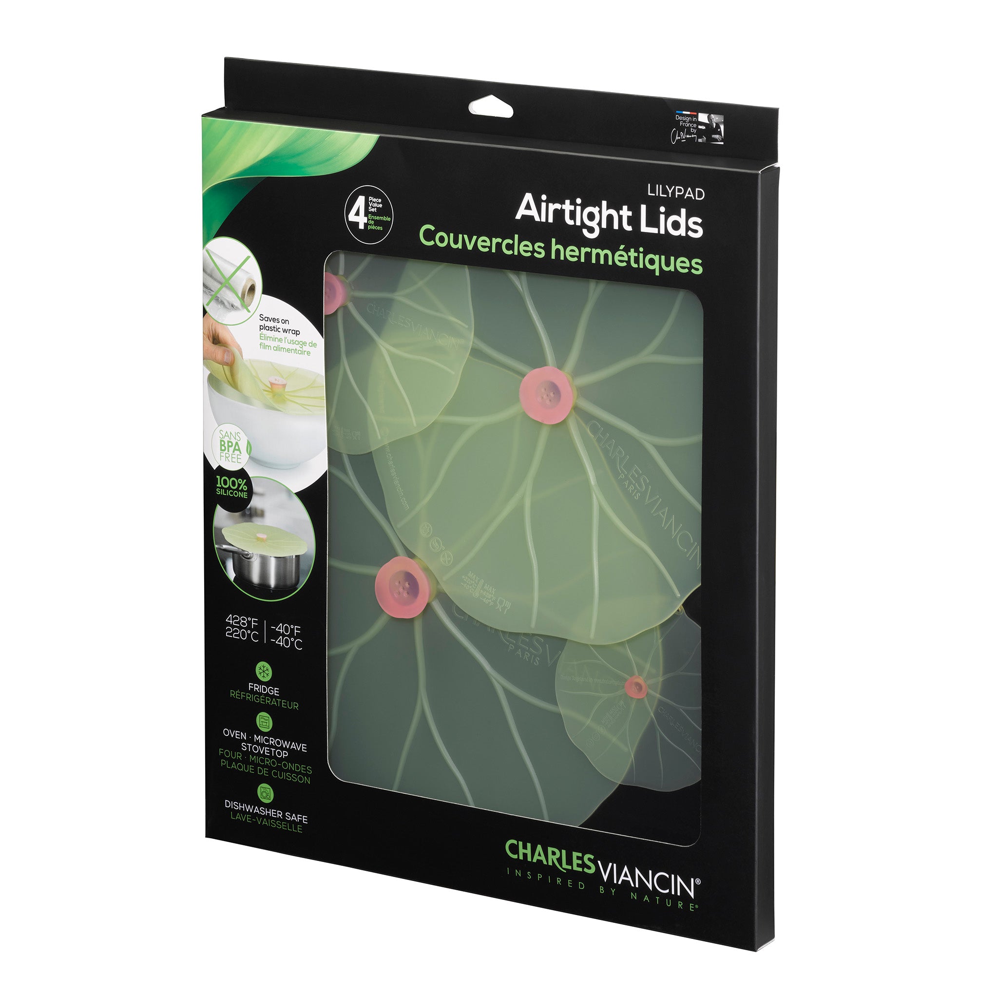 Charles Viancin Lilypad Lid Gift Box couvercle silicone coffret
