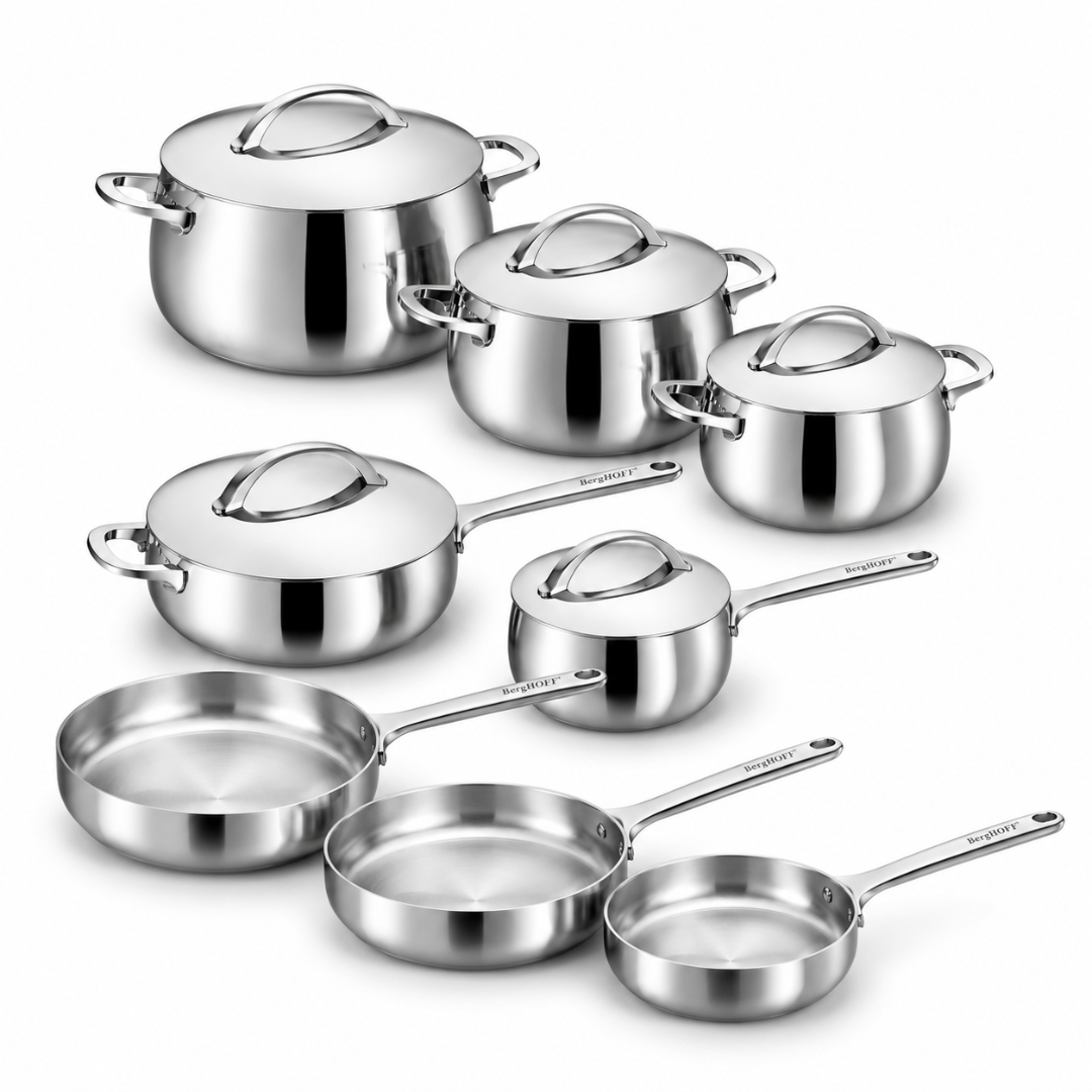 Berghoff Belly Full House batterie inox 13 pièces sans revêtement