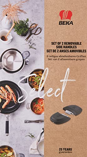 Beka Select set 2 anses amovibles inox noir