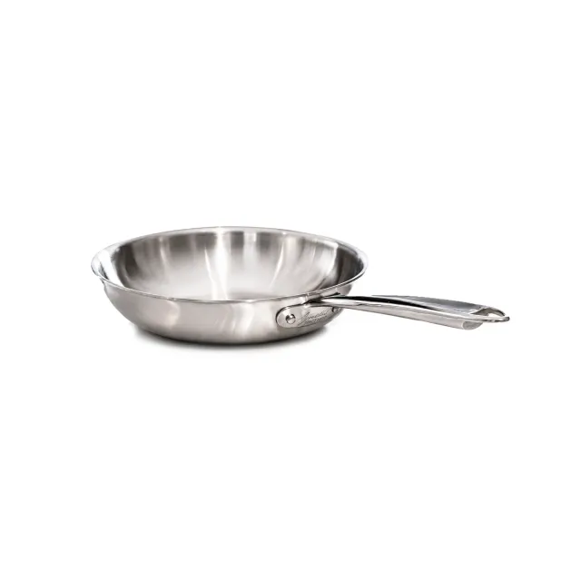 Agnelli Aluinox 3ply satiné poêle évasée haute 1 manche
