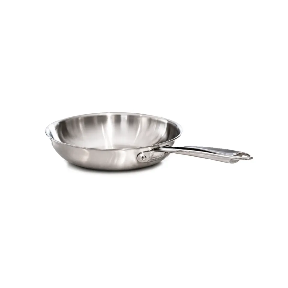 Agnelli Aluinox 3ply satiné poêle évasée haute 1 manche