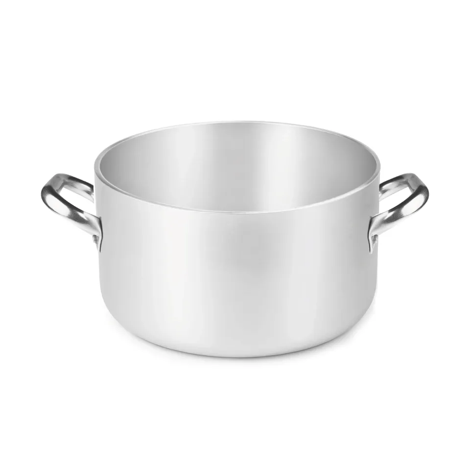 Agnelli Alluminio 5mm faitout aluminium 2 anses sans revêtement