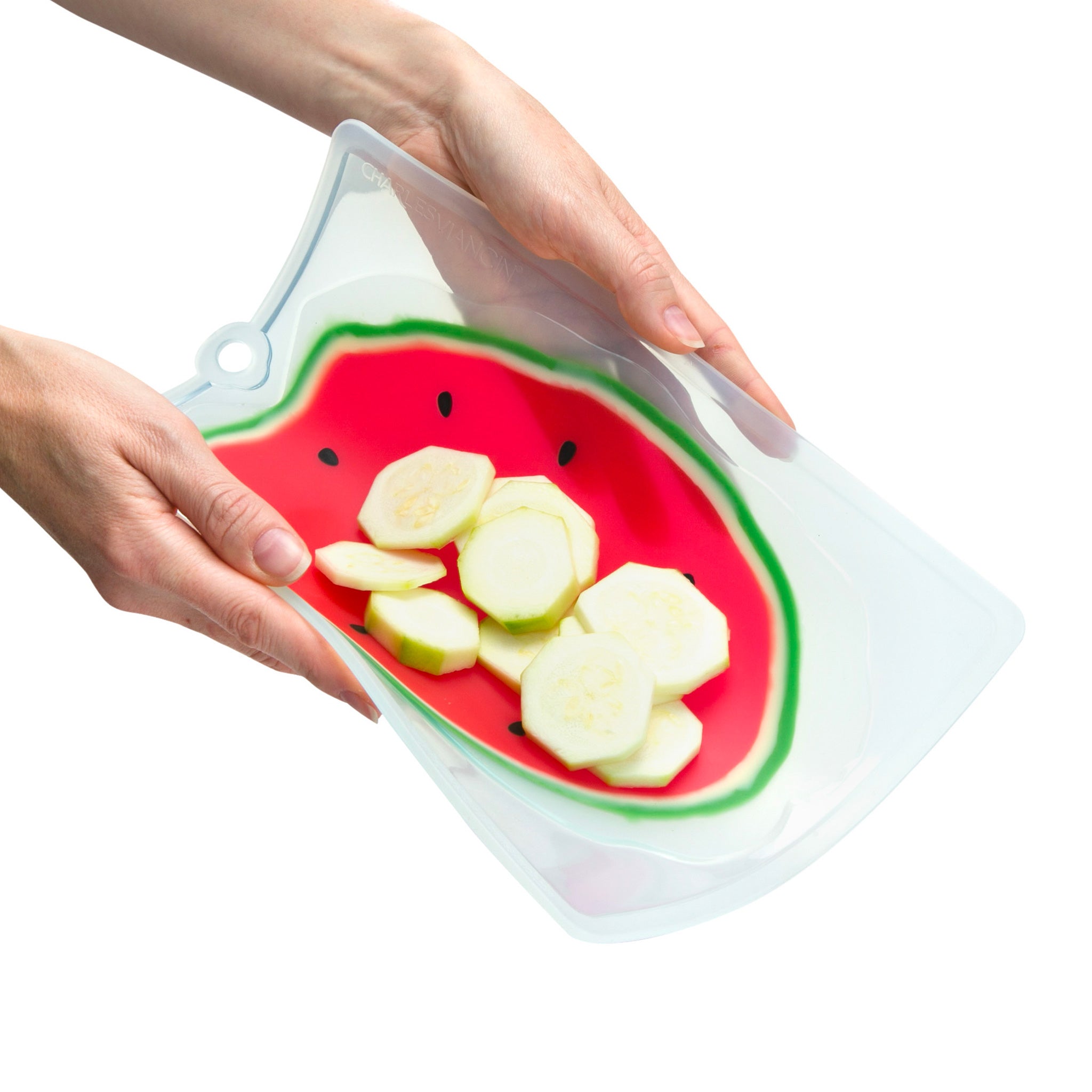 Charles Viancin Watermelon planche à découper silicone M