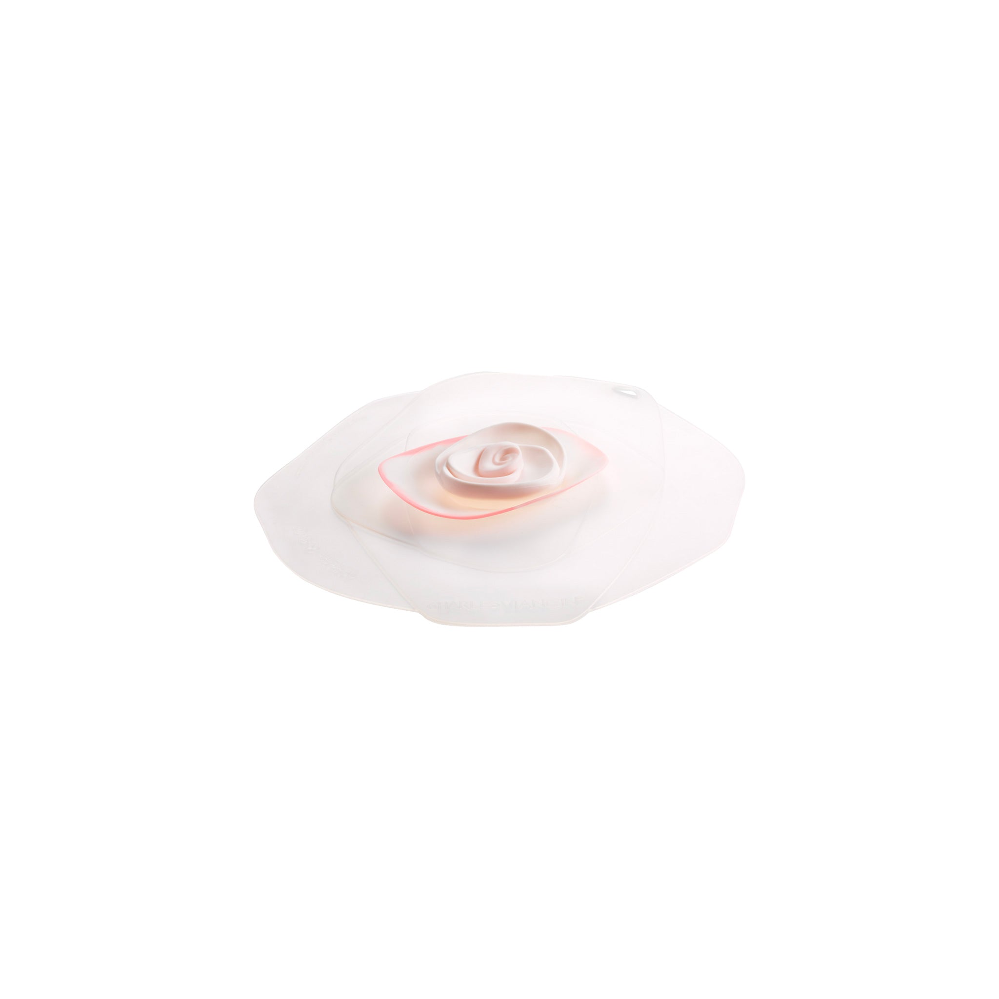 Charles Viancin Rose couvercle silicone 15 cm blanc hermétique