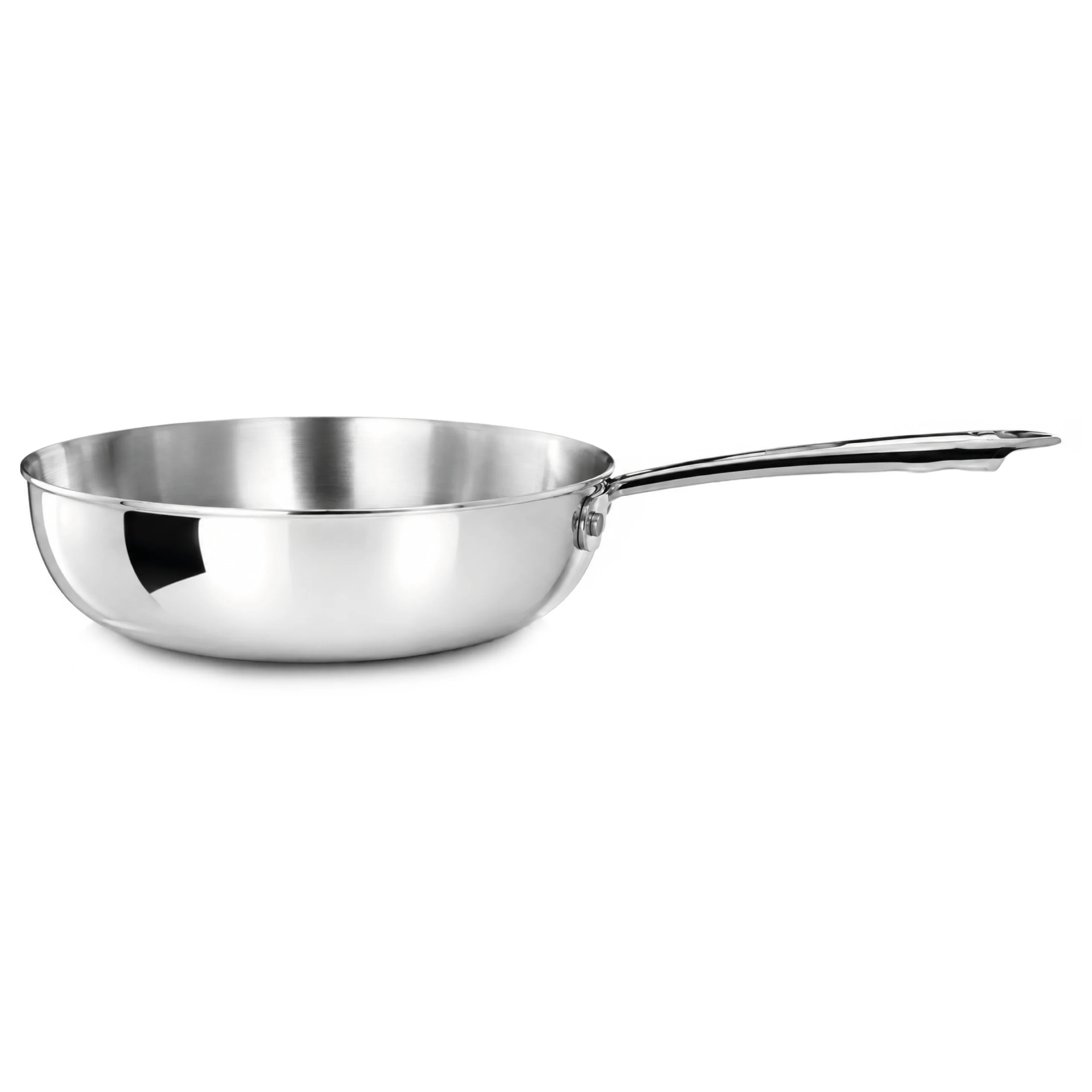Agnelli Aluinox 3ply Poêle à Sauter Inox 1 Manche Induction