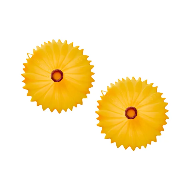 Charles Viancin Sunflower couvre-verre silicone lot 2 tournesol