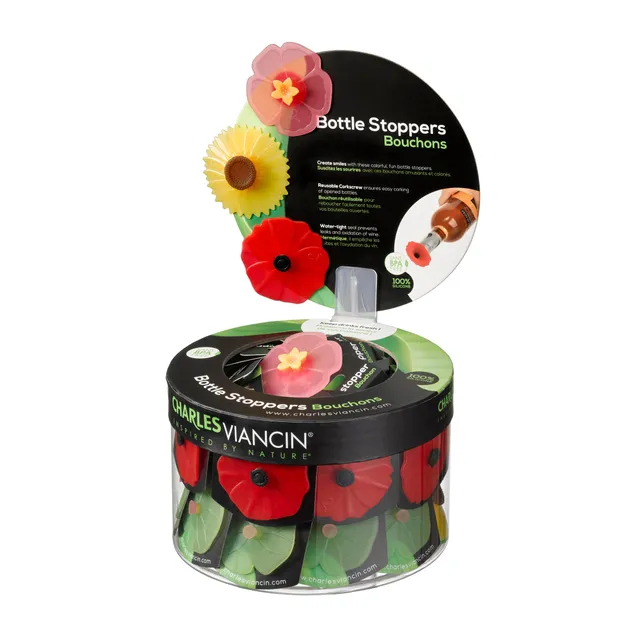 Charles Viancin Bottle Stoppers bouchon vin floral