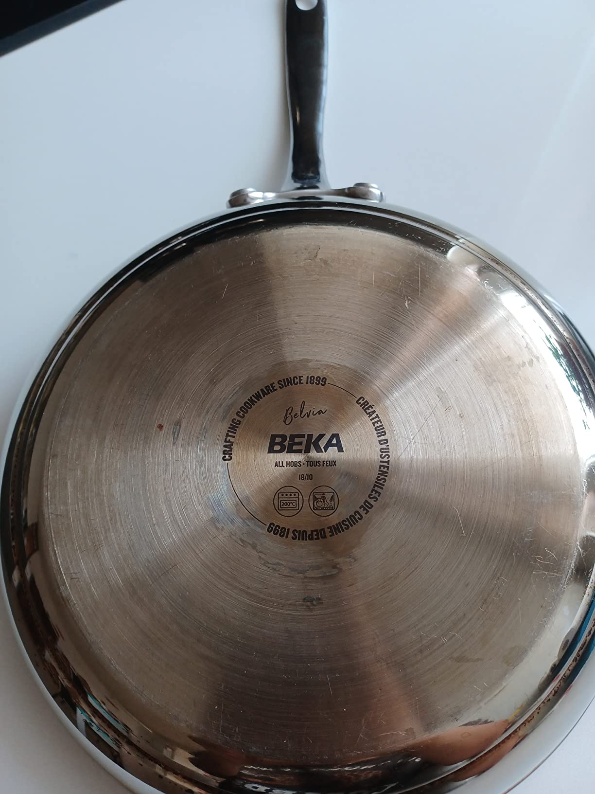 Beka Belvia poêle inox 28 cm sans revêtement induction