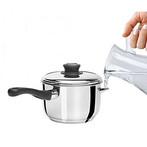 Artame bain-marie casserole inox 16 cm avec couvercle