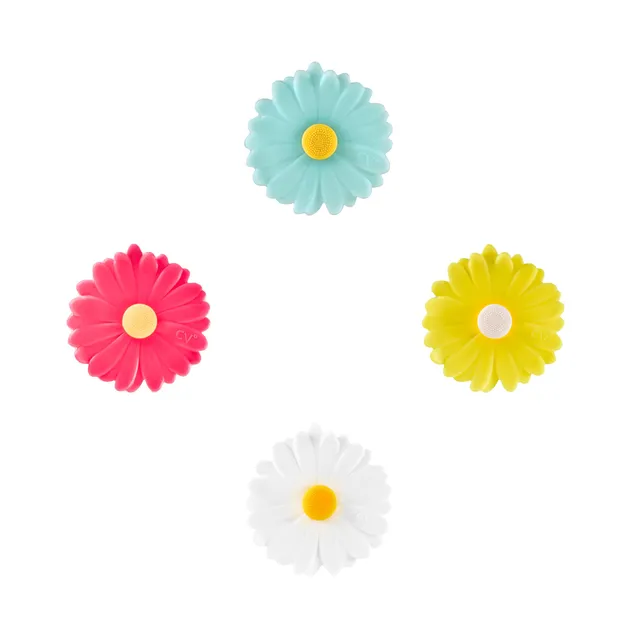 Charles Viancin Daisies lot 4 bouchons bouteille silicone