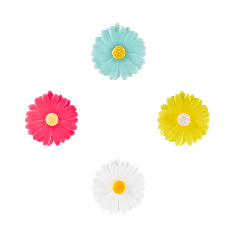 Charles Viancin Daisies lot 4 bouchons bouteille silicone