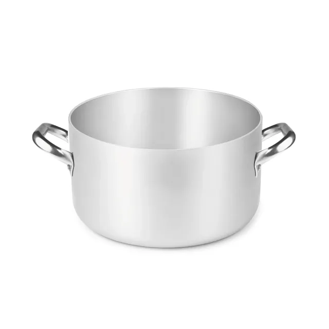 Agnelli Alluminio 3 mm faitout haut induction 2 poignées inox