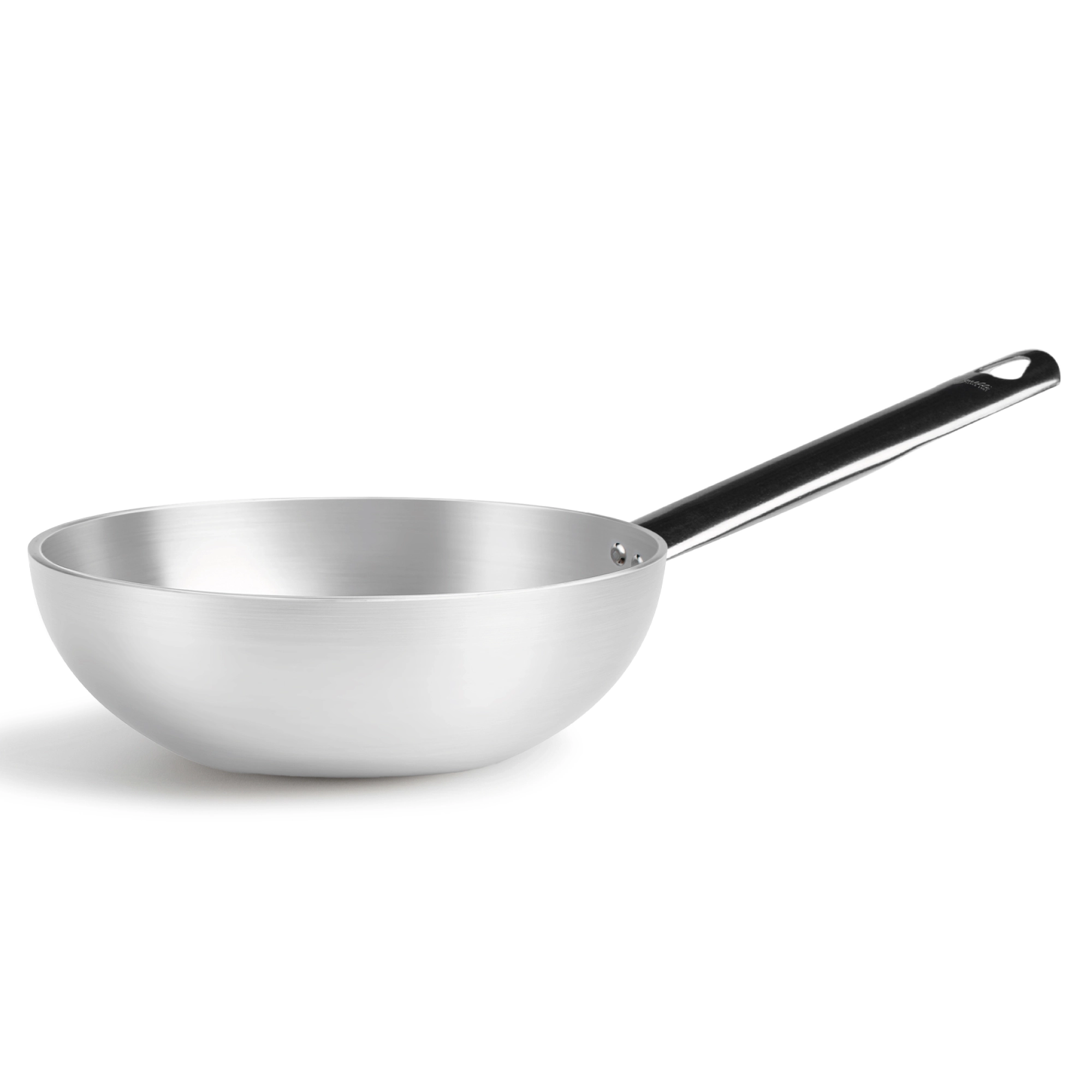 Agnelli Alluminio 5mm wok fond plat alu manche inox gaz