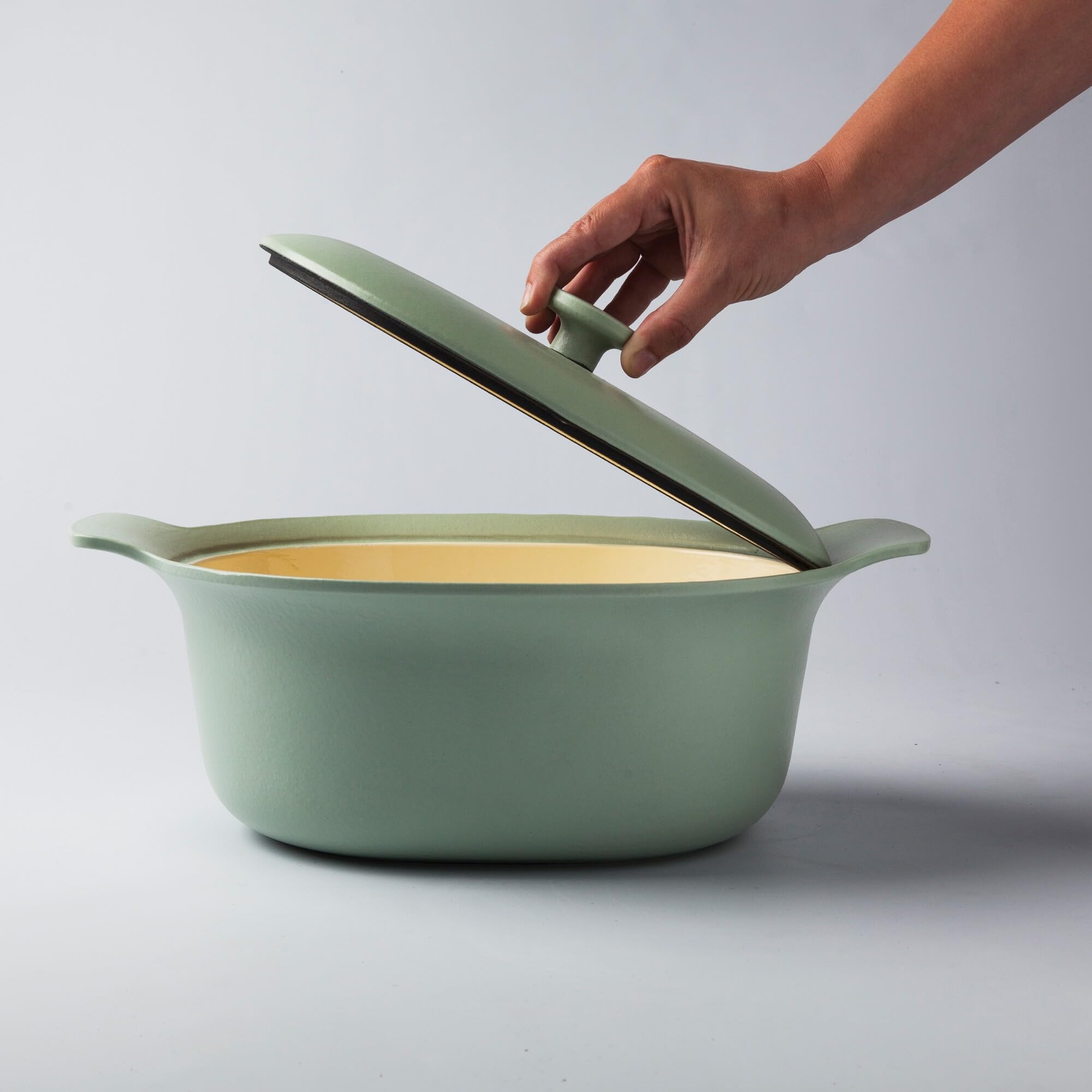 BergHOFF Ron Cocotte Ovale Fonte Verte 5,2 L Induction
