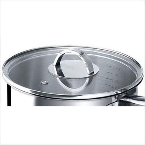Beka Ilano Faitout Inox 24 cm 6L Couvercle Verre