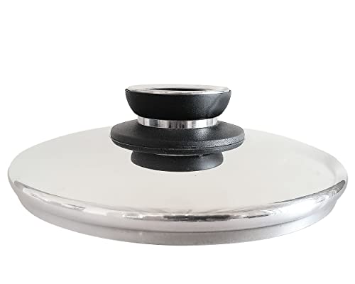 Ecovitam couvercle inox 28 cm avec thermomètre