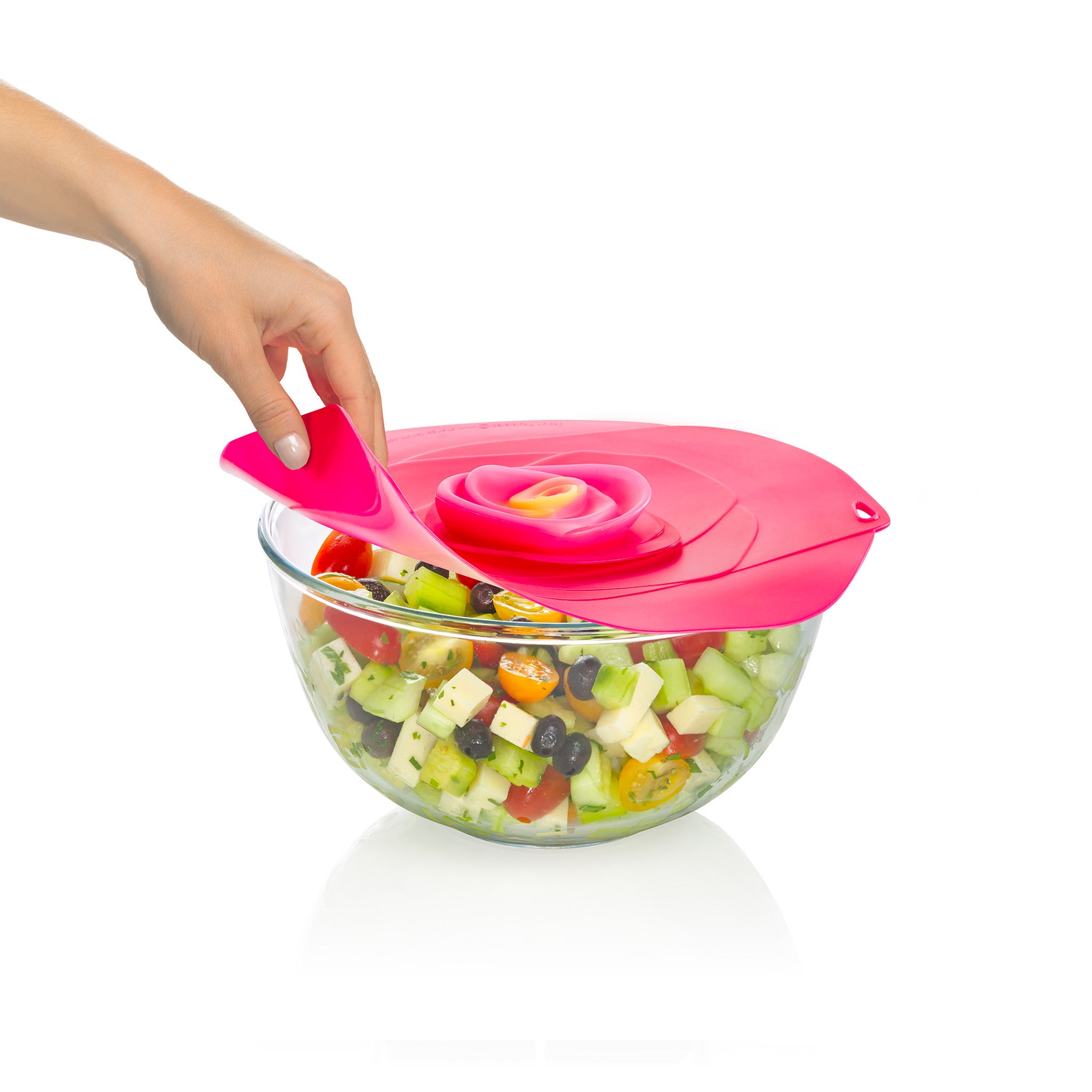 Charles Viancin Rose couvercle silicone 20 cm fuchsia